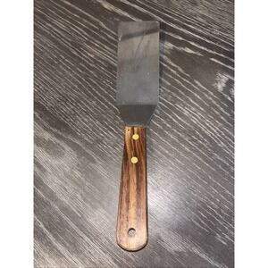 Norpro Stainless Steel Server/Spatula with Wood Handle, 10in,As Shown
